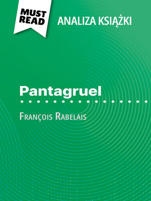 cover image of Pantagruel książka François Rabelais (Analiza książki)